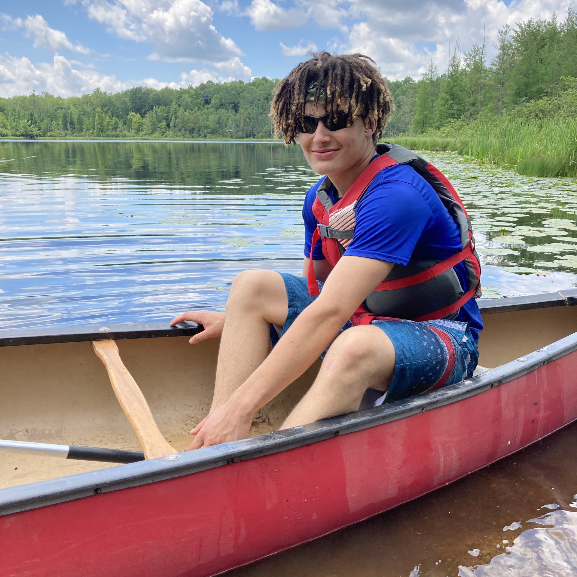 Student Canoeing